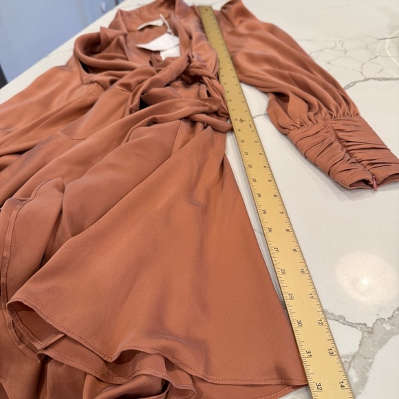 🩷 Zimmermann Silk Wrap Sash Tie Mini Dress Rose Pink AU 1 Small S - Picture 14 of 16